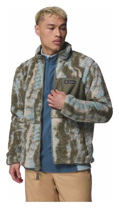 Columbia Sherpa Reversible Winter Pass Giacca in pile verde