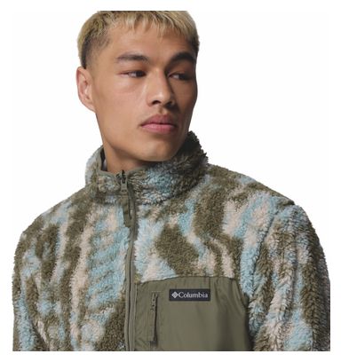 Columbia Sherpa Reversible Winter Pass Giacca in pile verde