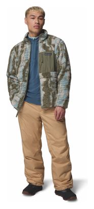 Columbia Sherpa Reversible Winter Pass Giacca in pile verde