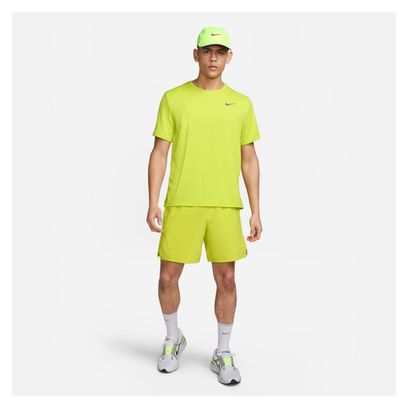 Nike Dri-Fit Miler Short Sleeve Shirt Yellow