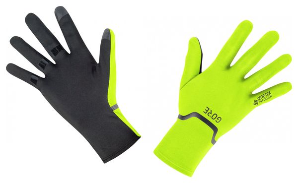 Gants running Gore Wear Gore-Tex Infinium Stretch Jaune Fluo Noir