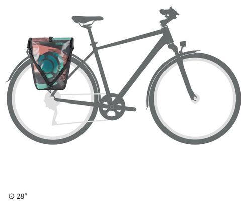 Ortlieb Back-Roller Design Chainring 20L Fahrradtasche Rot Schwarz