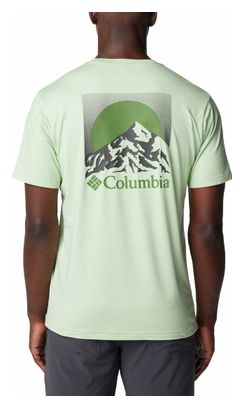 Maglietta tecnica verde Columbia Kwick Hike Graphic