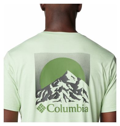 Columbia Kwick Hike Grafisch Groen Technisch T-shirt