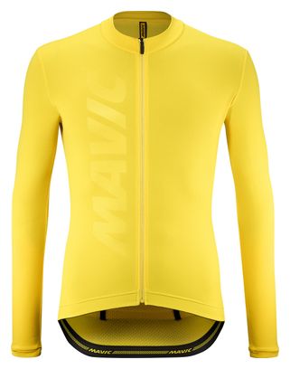 Mavic Aksium Thermo Yellow long sleeve jersey