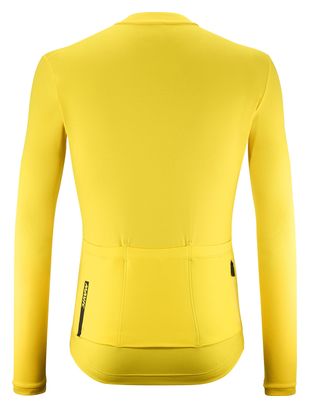 Mavic Aksium Thermo Yellow long sleeve jersey