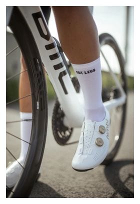 Çois '80% Mental 20% Legs' Socks White