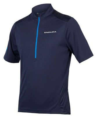 Endura - Hummvee - Kurzärmliges Jersey mit Reißverschluss in Navy Blue
