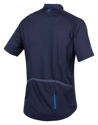 Endura - Hummvee - Kurzärmliges Jersey mit Reißverschluss in Navy Blue