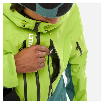 Veste Imperméable Millet M White 3L Vert Homme