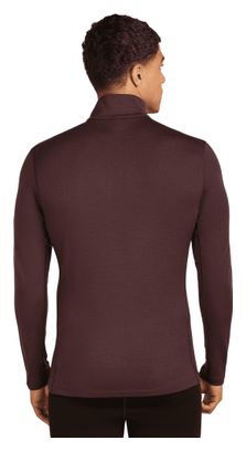 Uomo Icebreaker Merino 260 Tech Brown 1/2 zip Baselayer