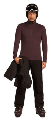 Uomo Icebreaker Merino 260 Tech Brown 1/2 zip Baselayer