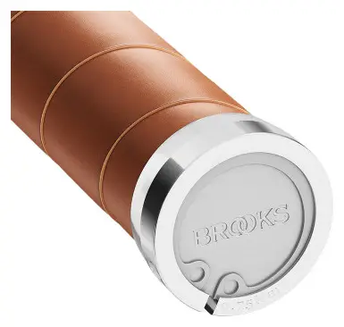 Brooks England Slender Leather Grips 130 mm Grips Honey