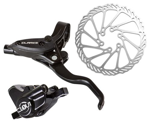 Clarks Clout 1 Front Hydraulic Disc Brake (Rotor 180 mm) Black