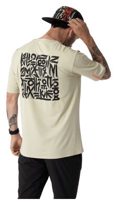 Camiseta de manga corta Dynafit Trail blanca para hombre