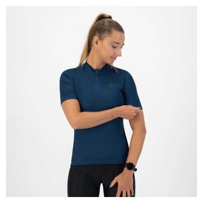 Maillot Manches Courtes Rogelli Core Femme Bleu foncé