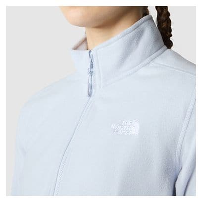 Veste Polaire Femme The North Face 100 Glacier Full Zip Bleu Clair