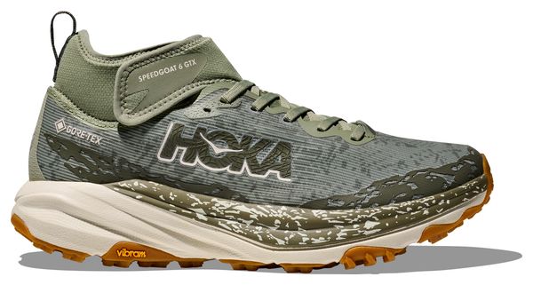 Zapatillas de trail Hoka Speedgoat 6 Mid GTX Caqui para hombre