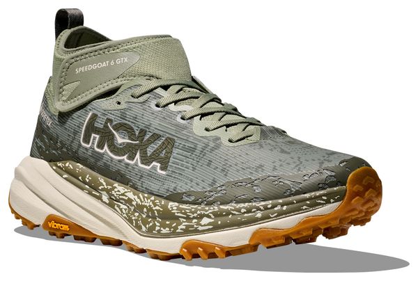 Zapatillas de trail Hoka Speedgoat 6 Mid GTX Caqui para hombre