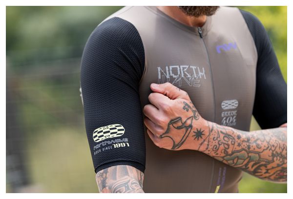Northwave Extreme Evo Heren Trui Korte Mouw Grijs/Zwart