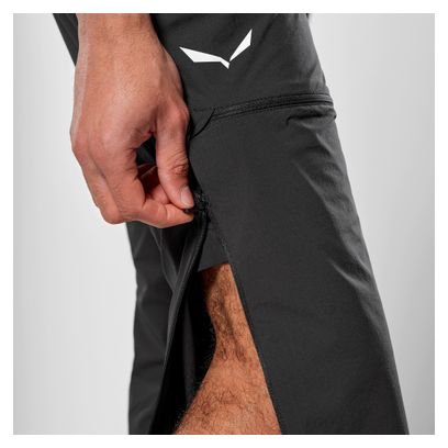 Salewa Puez Talveno Pantalón Convertible Hombre Negro