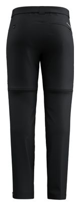 Salewa Puez Talveno Pantalón Convertible Hombre Negro