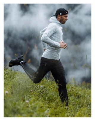 Veste imperméable Compressport Hurricane Waterproof 10/10 Gris Homme
