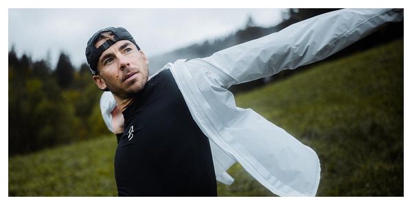 Veste imperméable Compressport Hurricane Waterproof 10/10 Gris Homme
