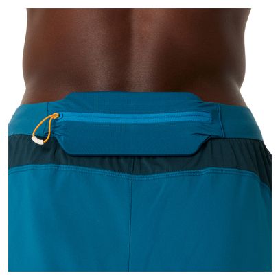 Pantaloncini 2 in 1 Asics Road 5in blu da uomo