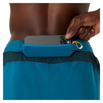 Pantaloncini 2 in 1 Asics Road 5in blu da uomo