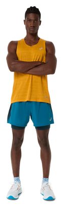 Pantaloncini 2 in 1 Asics Road 5in blu da uomo