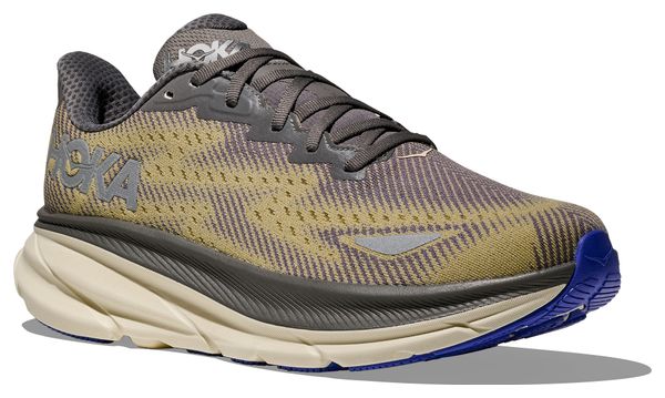 Chaussures Running Hoka Clifton 9 GTX Kaki Homme