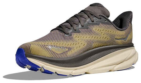 Chaussures Running Hoka Clifton 9 GTX Kaki Homme