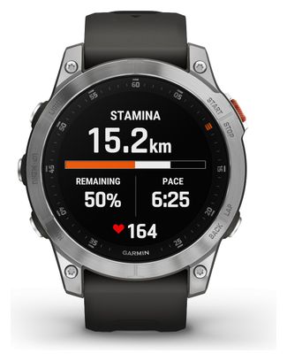 Reloj deportivo Garmin Epix plateado / negro