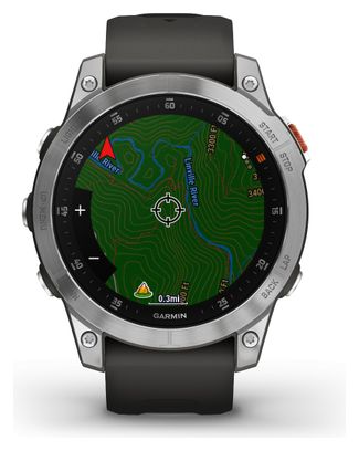 Reloj deportivo Garmin Epix plateado / negro