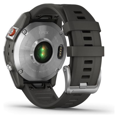 Reloj deportivo Garmin Epix plateado / negro