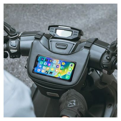 Waterproof front bag with touchscreen for scooter