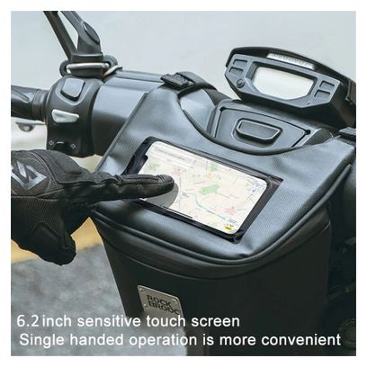 Waterproof front bag with touchscreen for scooter