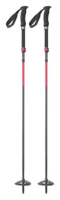 Bâtons MSR DynaLock Ascent Carbone Noir/Rouge