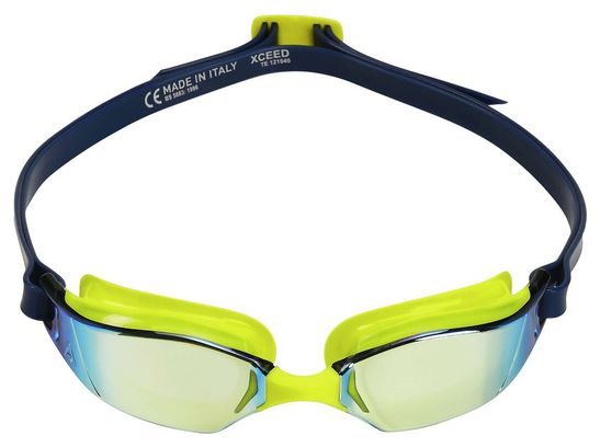 Aquasphere Xceed Blue Swim Goggles - Blue / Yellow Lenses