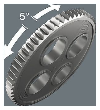 Set di cricchetti 3/8' Wera Zyklop