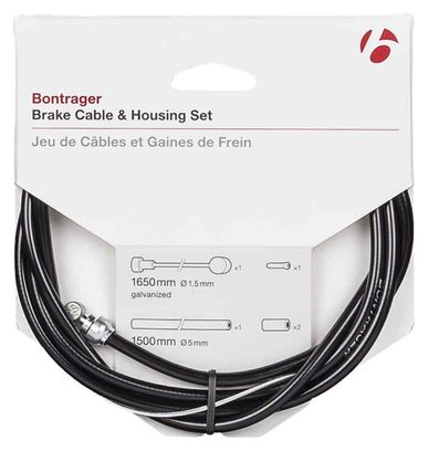 Juego de cable y caja de freno de carretera y BTT Bontrager negro
