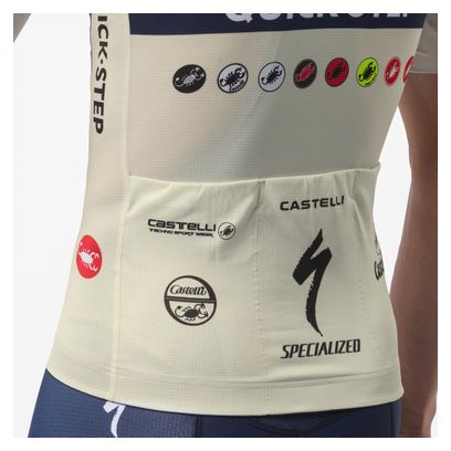 Castelli Soudal Quickstep 150th Anniversary Giro26 Men's Short-Sleeve Jersey - Beige