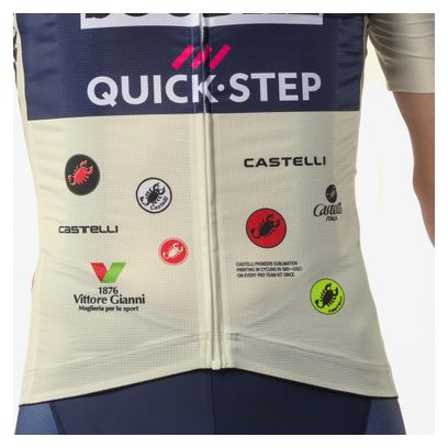 Castelli Soudal Quickstep 150th Anniversary Giro26 Men's Short-Sleeve Jersey - Beige