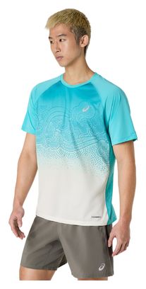 T-Shirt Running Asics Road Fade Bleu Homme