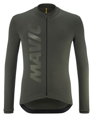 Mavic Aksium Thermo Green long sleeve jersey