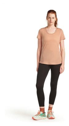 T-shirt Femme Icebreaker Merino 125 Cool-Lite Sphere 3 Col Degage Beige