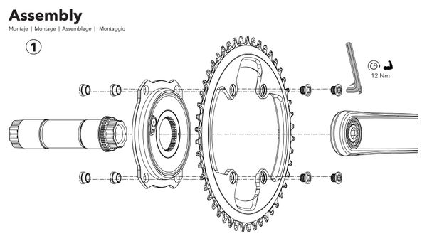 Rotor INspider Road BCD 110x4 Spider Power Meter für Rotor Aldhu / Vegast Kurbeln