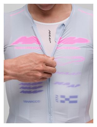 Maillot de manga corta Maap Beta Pro Aero gris para hombre