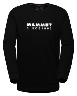 Mammut Crew Neck Logo Langarmpullover Schwarz